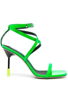 MSGM sandales en cuir 95 mm - Vert