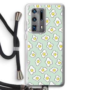 Spiegeleitjes: Huawei P40 Pro Plus Transparant Hoesje met koord