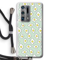 Spiegeleitjes: Huawei P40 Pro Plus Transparant Hoesje met koord