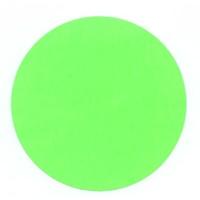 Etiket 65 mm rond fluor groen 1000 rol