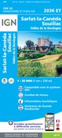 Wandelkaart - Topografische kaart 2036ET Sarlat-la-Caneda, Souillac | IGN - Institut Géographique National - thumbnail