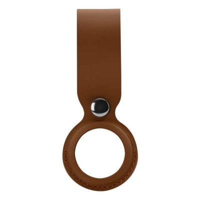 Xccess PU Leather Airtag Loop Brown