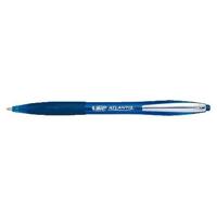 Balpen bic atlantis soft clic m blauw | 12 stuks