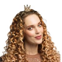 Prinsessen diadeem - mini kroon - goud - metaal - carnaval - prinses / koningin
