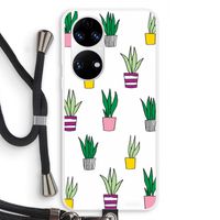Sanseveria: Huawei P50 Transparant Hoesje met koord