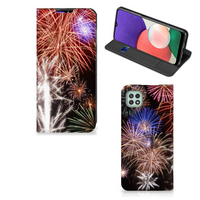 Samsung Galaxy A22 5G Hippe Standcase Vuurwerk - thumbnail