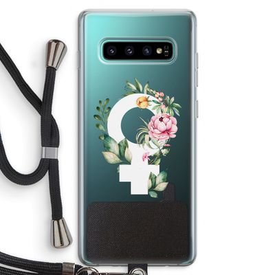 Venus: Samsung Galaxy S10 Plus Transparant Hoesje met koord