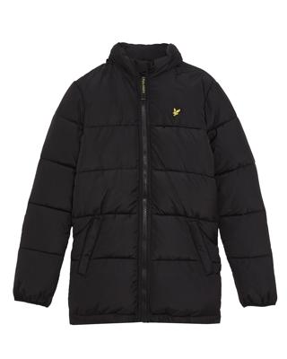 Lyle & Scott winter winterjas jongens - zwart - puffer, gewatteerd