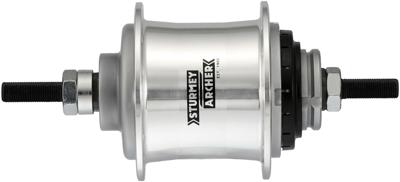 Versnellingsnaaf 2 speed Sturmey Archer A2 Automatic vrijloopnaaf 36 gaats - zilver