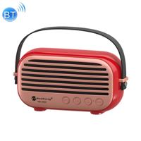 NewRixing NR-3000 stijlvolle huishoudelijke Bluetooth Speaker met Hands-Free Call-functie ondersteuning TF-kaart & USB & FM & AUX (rood)
