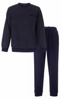 Paul Hopkins Fleece pyjama heren - Winter Blue - Warme winter pyjama mannen