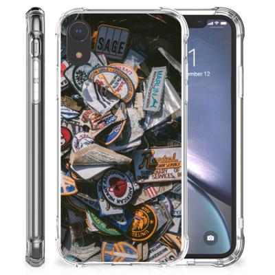 Apple iPhone Xr Anti-shock Hoesje met foto Badges Apple iPhone Xr Anti-shock Hoesje met foto Badges