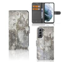 Samsung Galaxy S21 FE | Bookcase | Beton Print | Portemonnee hoesje