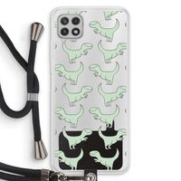 Dinos: Samsung Galaxy A22 4G Transparant Hoesje met koord