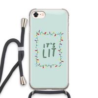 It's Lit: iPhone 8 Transparant Hoesje met koord