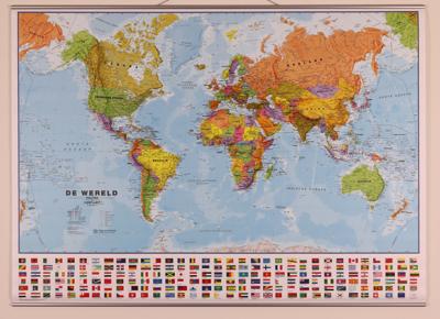 Wereldkaart 66ML-mvl Politiek, 136 x 100 cm | Maps International