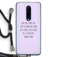 Gek: OnePlus 7 Pro Transparant Hoesje met koord