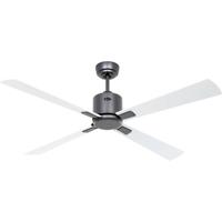 CasaFan ECO NEO III 132 BG-WE/LG WiFi Flügel Weiß/Lichtgrau Plafondventilator Basaltgrijs Met afstandsbediening, Timer, Met wintermodus, Bediening via App
