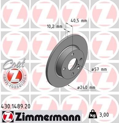 Remschijf Coat Z 430148920