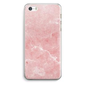 Roze marmer: iPhone 5 / 5S / SE Transparant Hoesje
