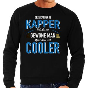 Deze kanjer is Kapper kado trui zwart voor heren 2XL (56)  -