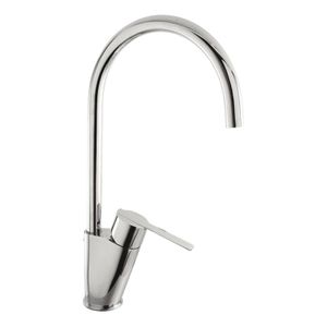 Keukenkraan Tres Lex | Opbouw | 360° Draaibaar | Mengkraan | 1-hendel | Rond | Chroom