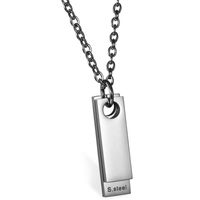 Luxe Dogtag kettinghanger mendes Zilver