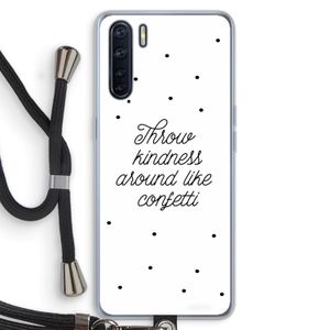 Confetti: Oppo A91 Transparant Hoesje met koord