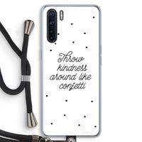 Confetti: Oppo A91 Transparant Hoesje met koord
