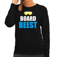 Apres ski sweater Board Beest zwart  dames - Wintersport trui - Foute apres ski outfit 2XL  - - thumbnail