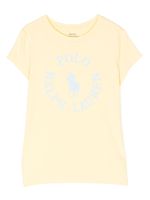 Ralph Lauren Kids t-shirt en coton à logo imprimé - Jaune