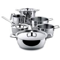 Alessi Pannenset Pots&Pans - AJM100S9 - door Jasper Morrison - 6 Delig