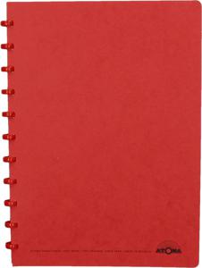 Atoma schrift, ft A4, 144 bladzijden, geruit 5 mm, rood