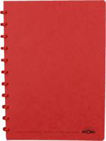 Atoma schrift, ft A4, 144 bladzijden, geruit 5 mm, rood