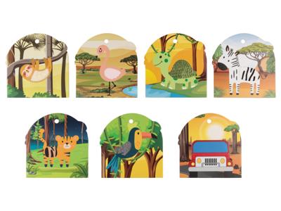 lupilu Voelboek/Voelpuzzel (tactiele kaarten safari)