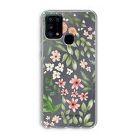 Botanical sweet flower heaven: Samsung Galaxy M31 Transparant Hoesje
