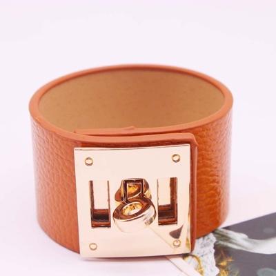 3st Punk brede leer armbanden armbanden voor vrouwen Manchet armband 6