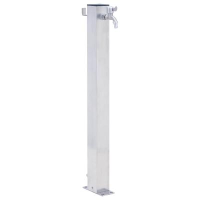 VidaXL Waterzuil vierkant 60 cm roestvrij staal