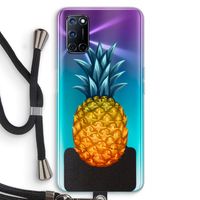 Grote ananas: Oppo A72 Transparant Hoesje met koord