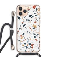 Terrazzo N°4: iPhone 11 Pro Max Transparant Hoesje met koord