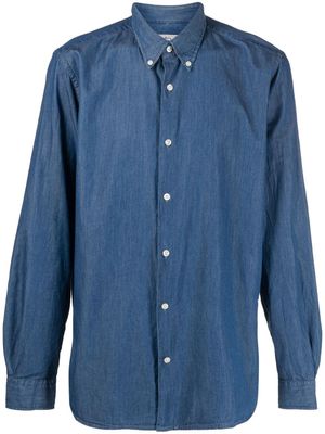 Woolrich chemise en jean à boutonnière - Bleu