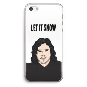Let It Snow: iPhone 5 / 5S / SE Transparant Hoesje