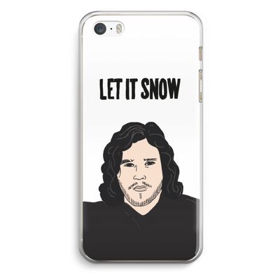 Let It Snow: iPhone 5 / 5S / SE Transparant Hoesje