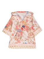 ZIMMERMANN Kids blouse frangée August à fleurs - Tons neutres