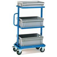 Fetra Hauptartikel 32902 Etagewagen Staal Poedercoating Laadvermogen (max.): 200 kg Stralend blauw (RAL 5007)