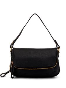 TOM FORD sac porté épaule en cuir à fini grainé - Noir