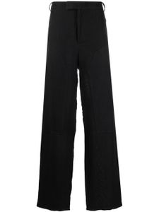 Eckhaus Latta pantalon de costume à coupe droite - Noir