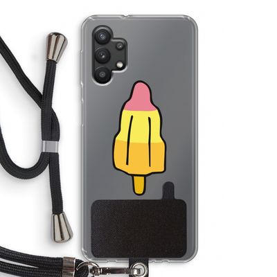 Raketijsje: Samsung Galaxy A32 5G Transparant Hoesje met koord