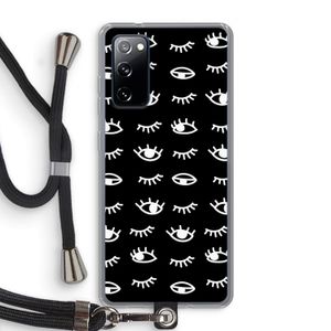 Eye pattern #3: Samsung Galaxy S20 FE / S20 FE 5G Transparant Hoesje met koord