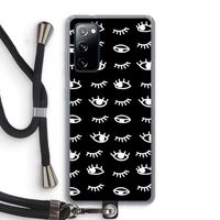 Eye pattern #3: Samsung Galaxy S20 FE / S20 FE 5G Transparant Hoesje met koord